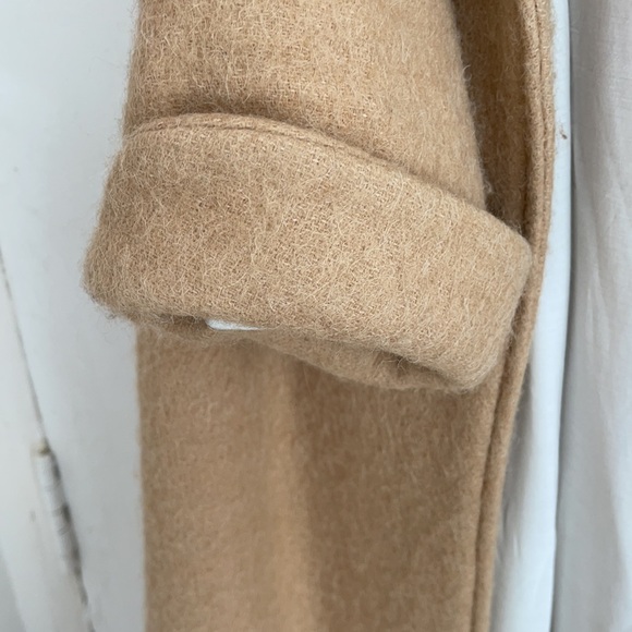 King & Tuckfield Oversized Belted Wood Blend Coat Camel Maxi - Picture 10 of 11